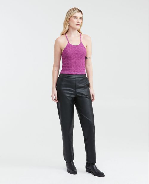 Top Tejido con Cuello Halter para Mujer