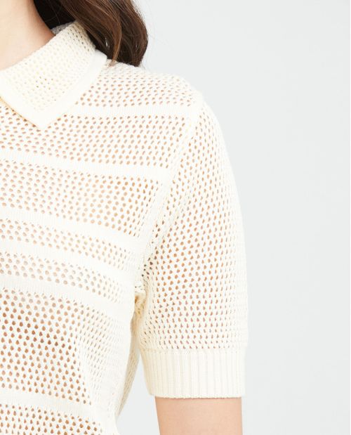 Camiseta Polo Tejida para Mujer