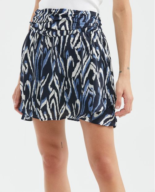 Falda Corta, Silueta Línea A - Doble Bolero