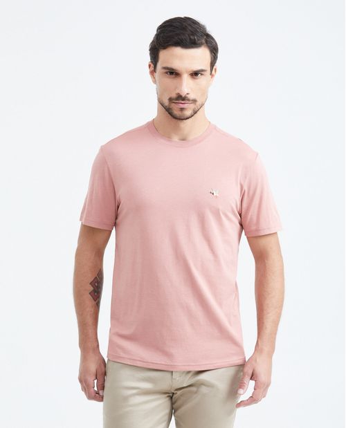 Camiseta Básica Slim Fit Cuello Redondo en Algodón Pima para Hombre