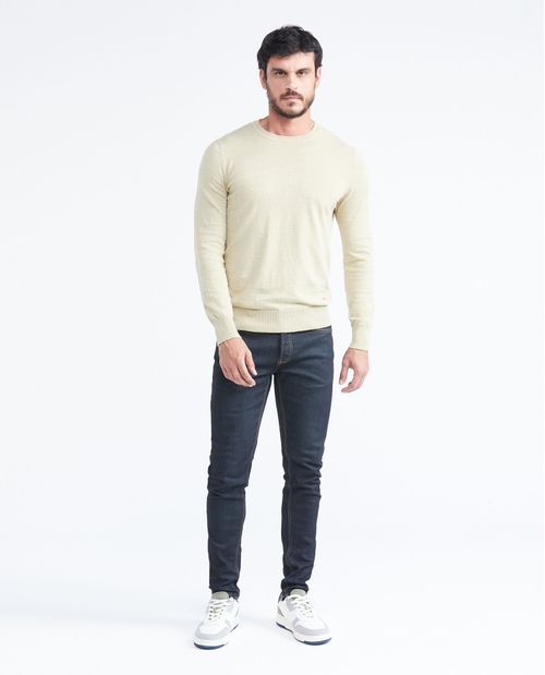 Suéter Tejido con Cuello Redondo para Hombre