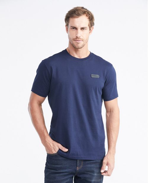 Camiseta Classic Fit Cuello Redondo en Algodón con Acabado Dry - Soft para Hombre
