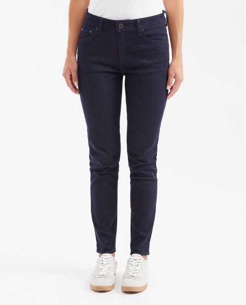 Jean High Rise Bota Slim Azul Ultra Oscuro para Mujer