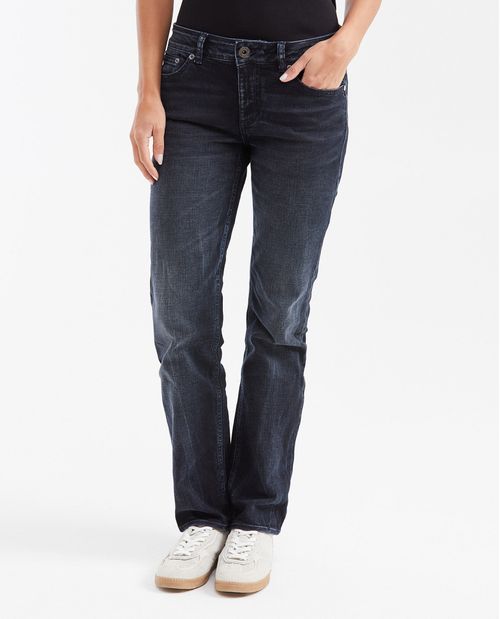 Jean Low Rise Boot Cut Azul Oscuro para Mujer