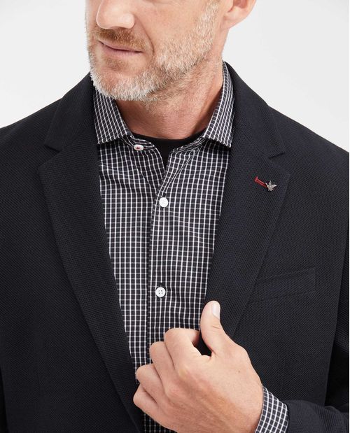 Blazer Casual en Tejido de Punto con Empaque Especial para Hombre