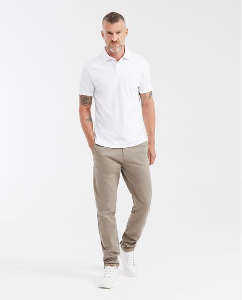 Camiseta Polo Slim Fit Manga con Ruedo Tradicional para Hombre