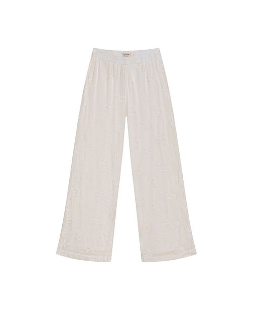 Pantalón Crochet Silueta Recta para Mujer