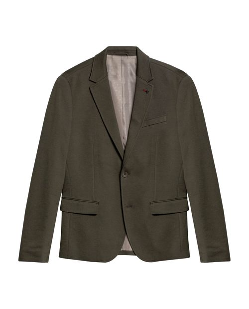 Blazer de Hombre Knitwear Pin de Pato Efecto Panal en Mezcla de Algodón y Poliéster