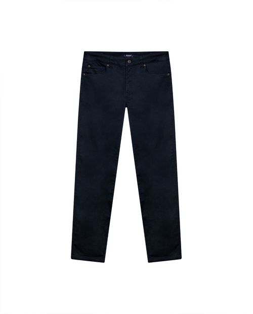 Pantalón de Hombre Slim Fit 5 Bolsillos Tiro Medio Tela Tipo Jogger en Mezcla de Algodón y Tencel